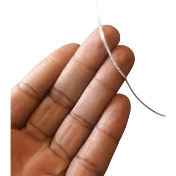 925 Sterling Silver Snake Chain Necklace 24" Jewelry Accessory Sliver Tone - Picture 5 of 5